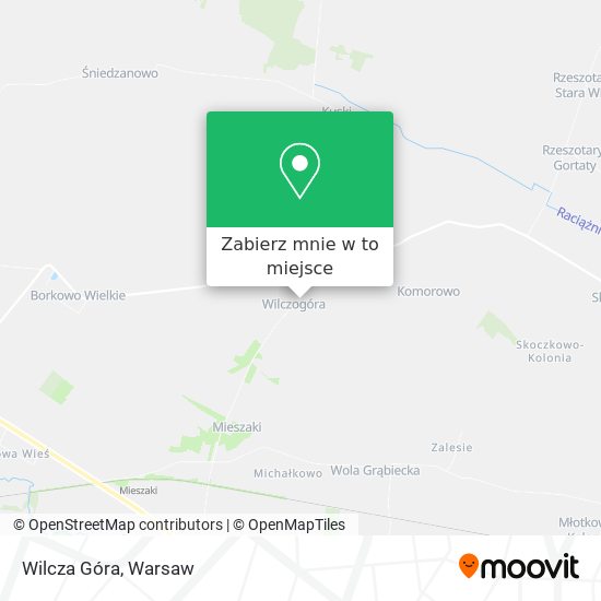 Mapa Wilcza Góra