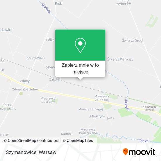 Mapa Szymanowice