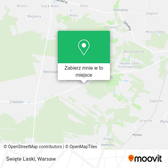 Mapa Święte Laski