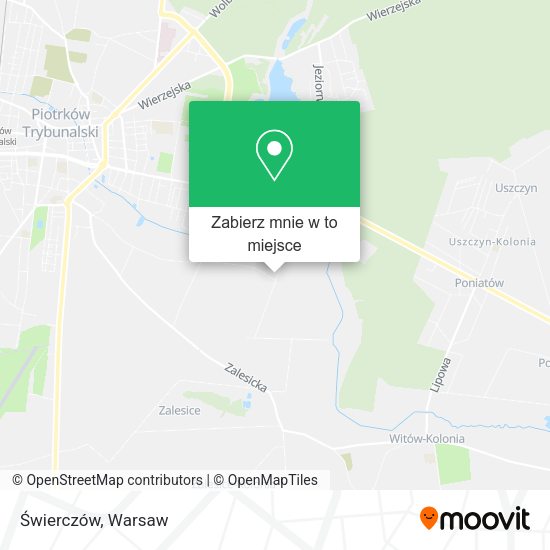 Mapa Świerczów