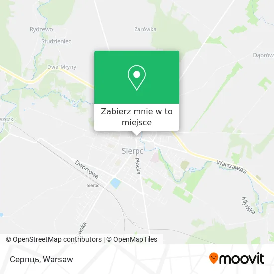 Mapa Серпць