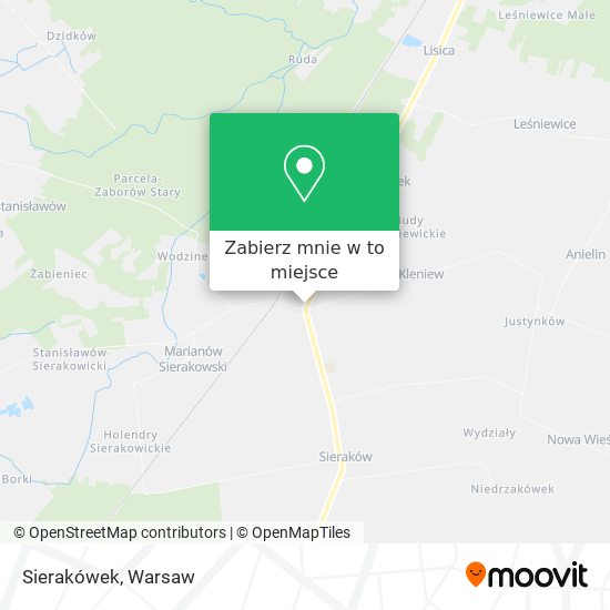 Mapa Sierakówek