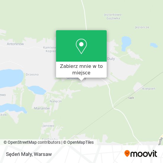 Mapa Sędeń Mały