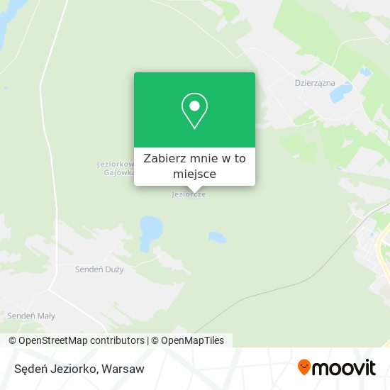 Mapa Sędeń Jeziorko