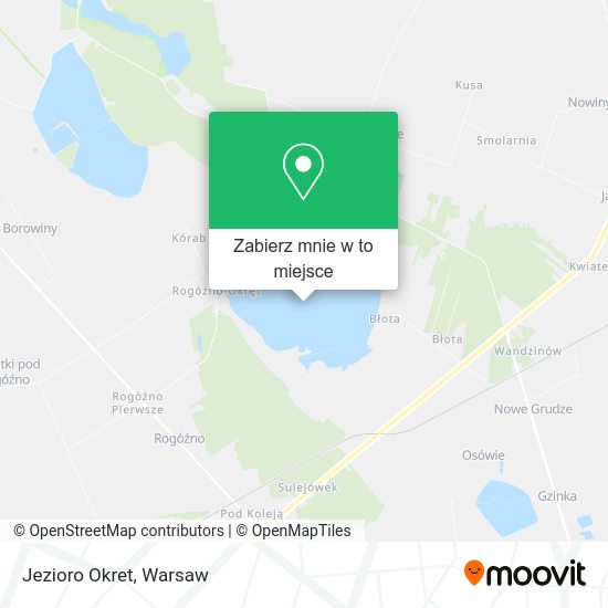 Mapa Jezioro Okret