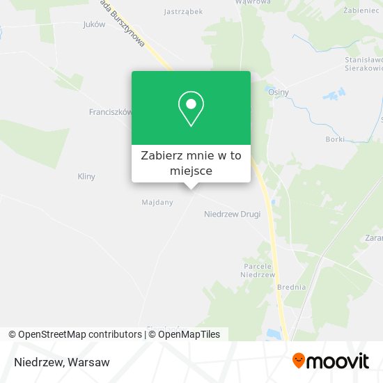 Mapa Niedrzew