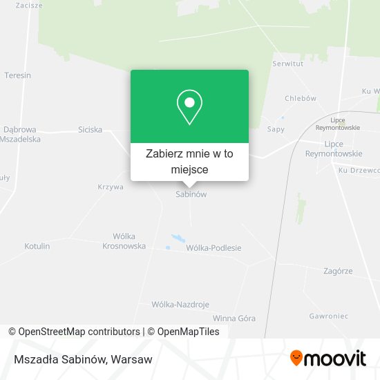 Mapa Mszadła Sabinów