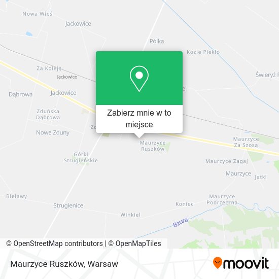 Mapa Maurzyce Ruszków