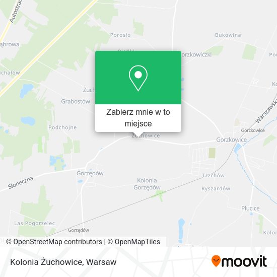 Mapa Kolonia Żuchowice