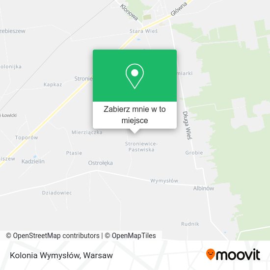 Mapa Kolonia Wymysłów