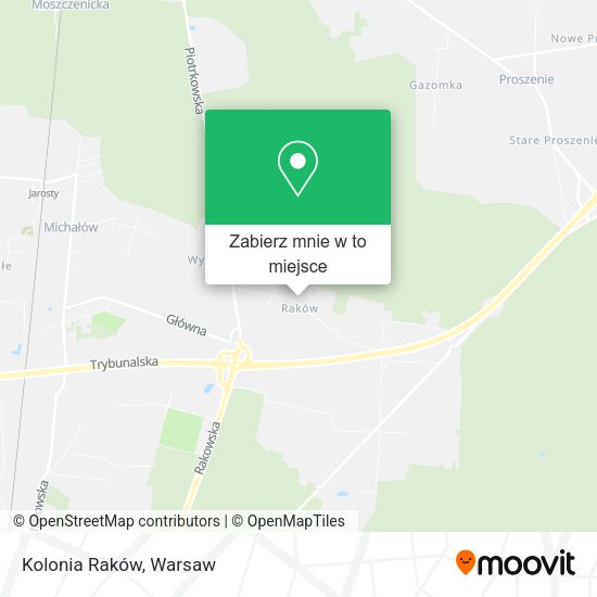 Mapa Kolonia Raków