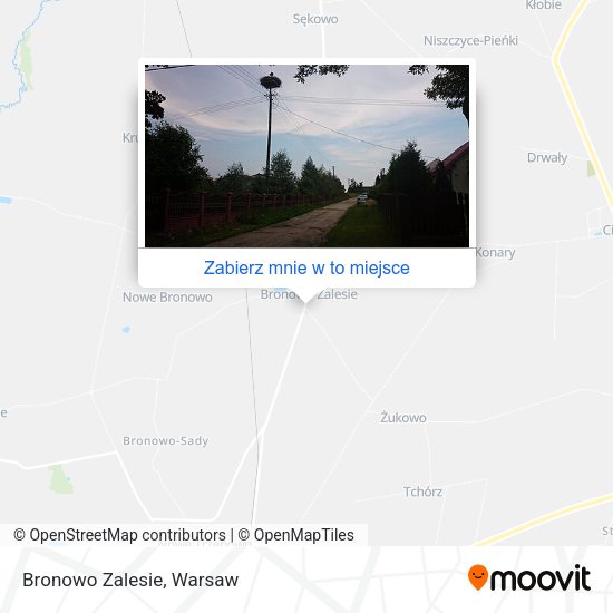 Mapa Bronowo Zalesie