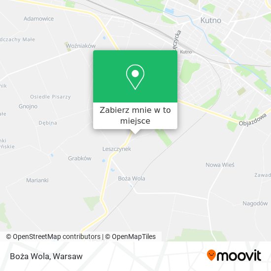 Mapa Boża Wola