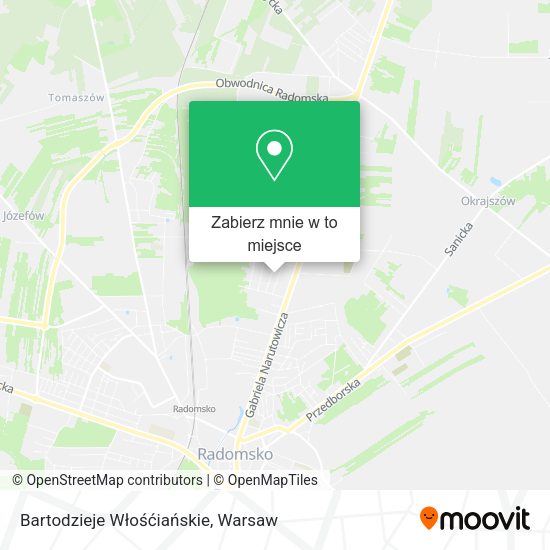 Mapa Bartodzieje Włośćiańskie