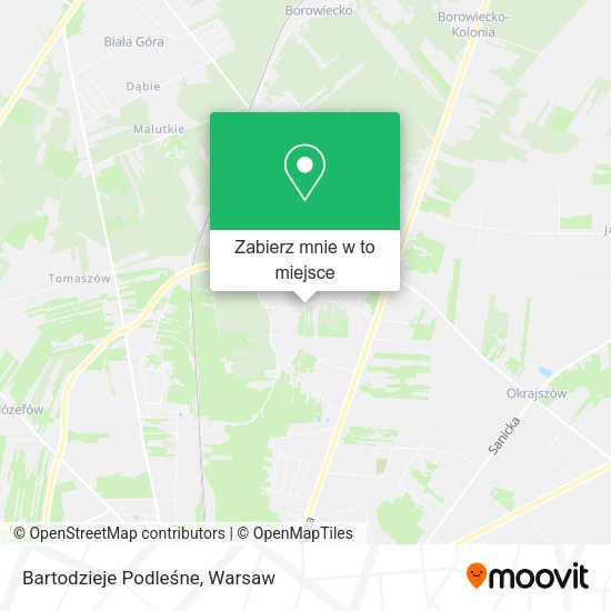 Mapa Bartodzieje Podleśne