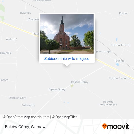 Mapa Bąków Górny