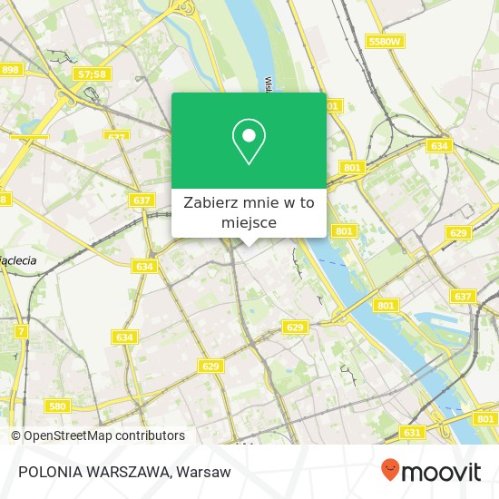 Mapa POLONIA WARSZAWA