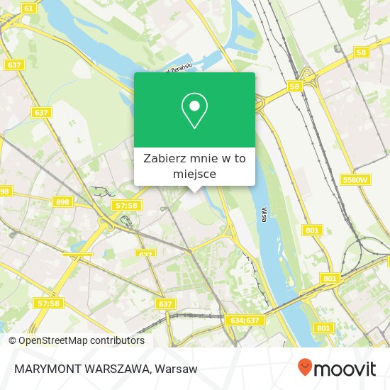 Mapa MARYMONT WARSZAWA