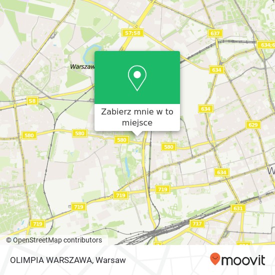 Mapa OLIMPIA WARSZAWA