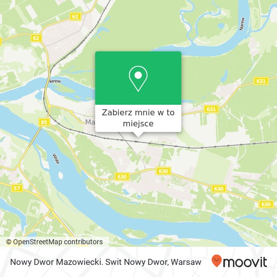 Mapa Nowy Dwor Mazowiecki.  Swit Nowy Dwor