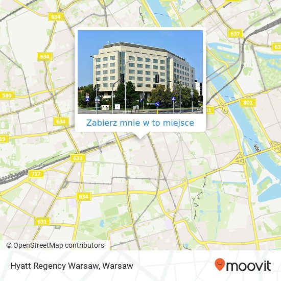 Mapa Hyatt Regency Warsaw