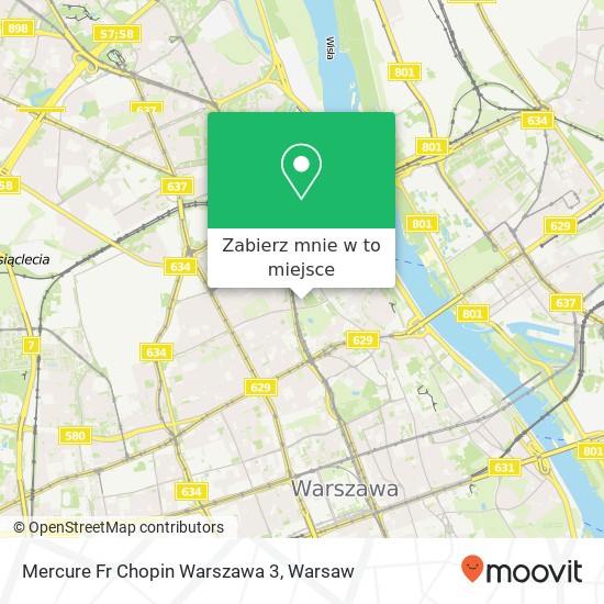 Mapa Mercure Fr  Chopin Warszawa 3