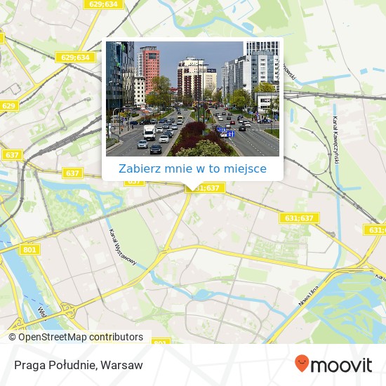 Mapa Praga Południe