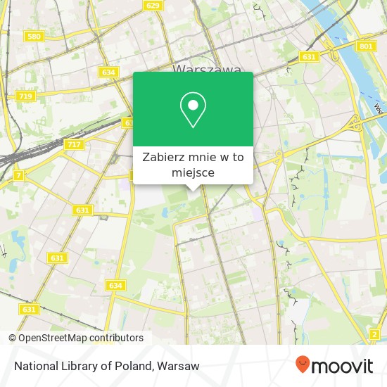 Mapa National Library of Poland