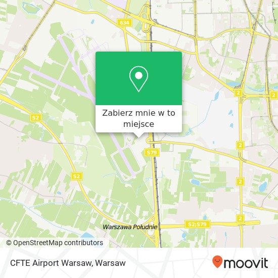 Mapa CFTE Airport Warsaw