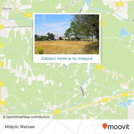 Mapa Milęcin