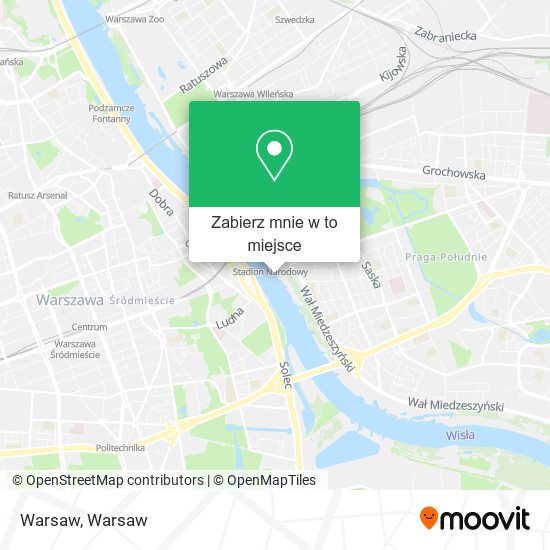 Mapa Warsaw