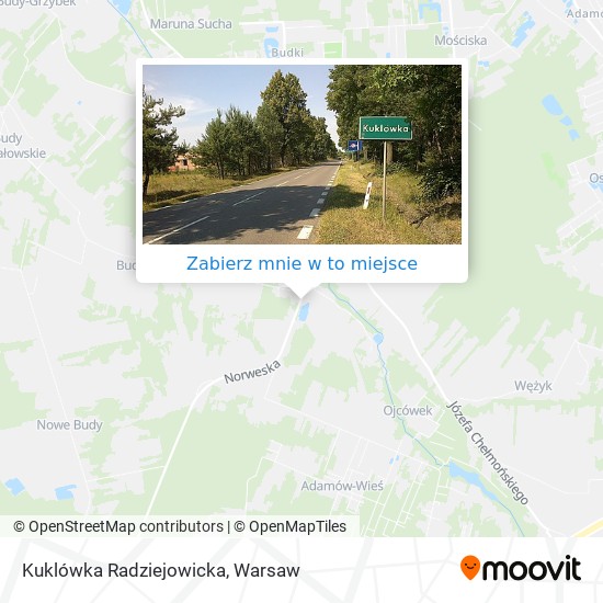 Mapa Kuklówka Radziejowicka