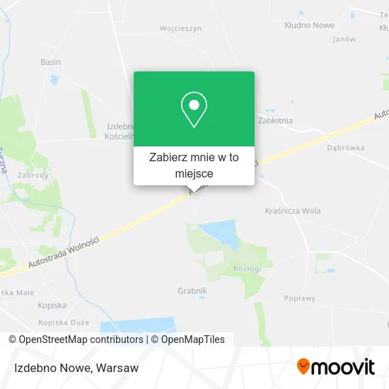 Mapa Izdebno Nowe