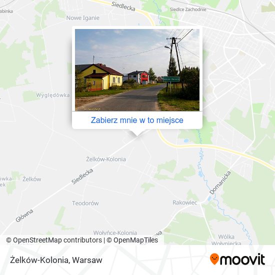 Mapa Żelków-Kolonia