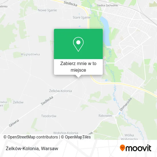 Mapa Żelków-Kolonia