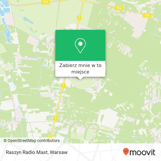 Mapa Raszyn Radio Mast