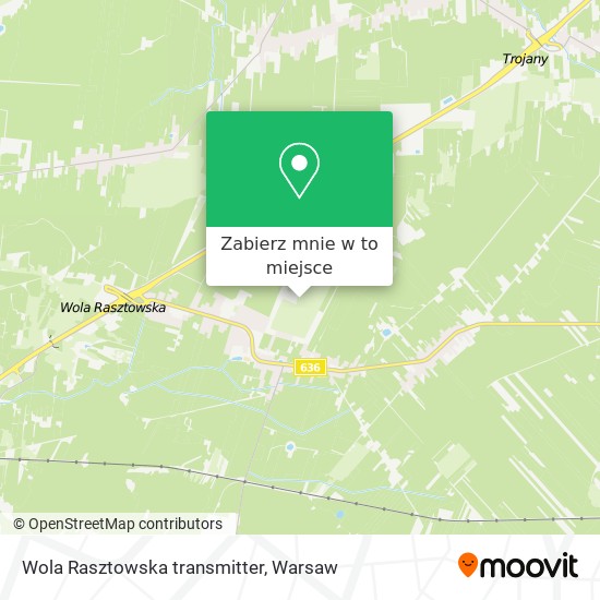 Mapa Wola Rasztowska transmitter