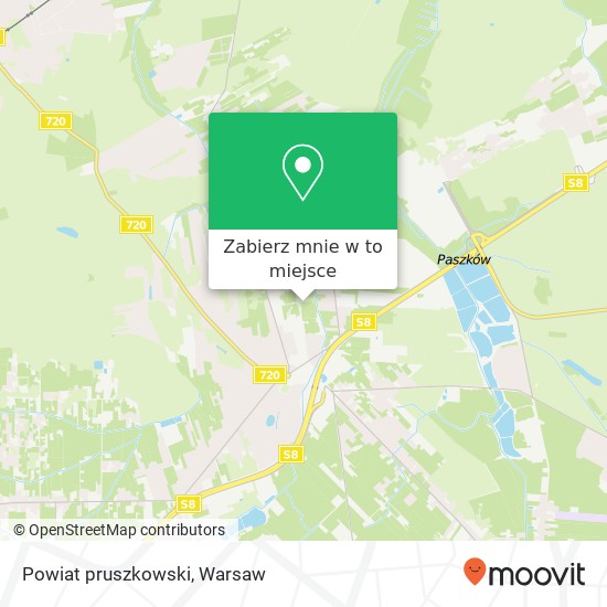 Mapa Powiat pruszkowski