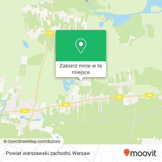 Mapa Powiat warszawski zachodni