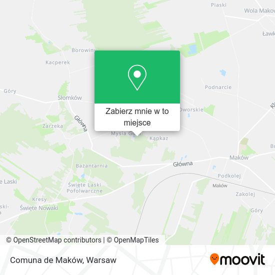 Mapa Comuna de Maków