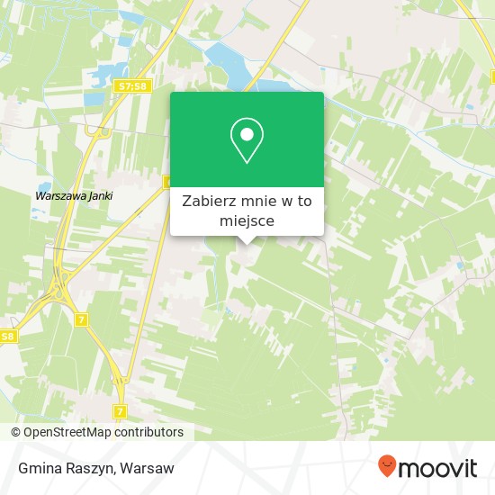 Mapa Gmina Raszyn