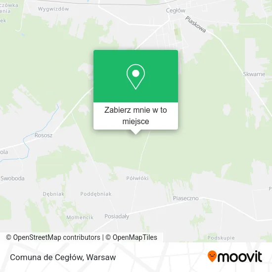 Mapa Comuna de Cegłów
