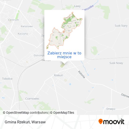 Mapa Gmina Rzekuń