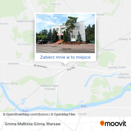 Mapa Gmina Małkinia Górna