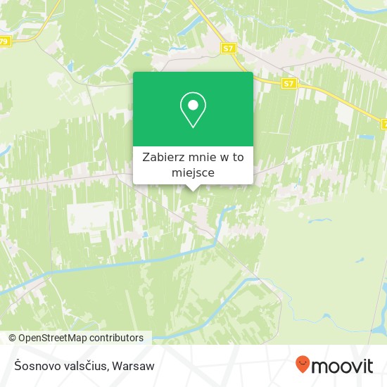 Mapa Šosnovo valsčius