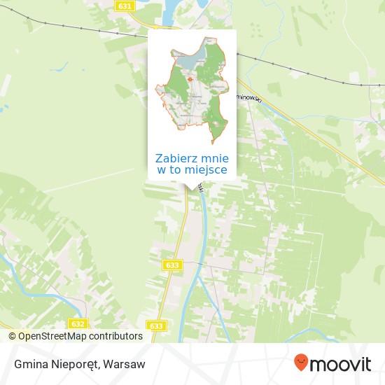 Mapa Gmina Nieporęt