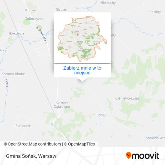 Mapa Gmina Sońsk