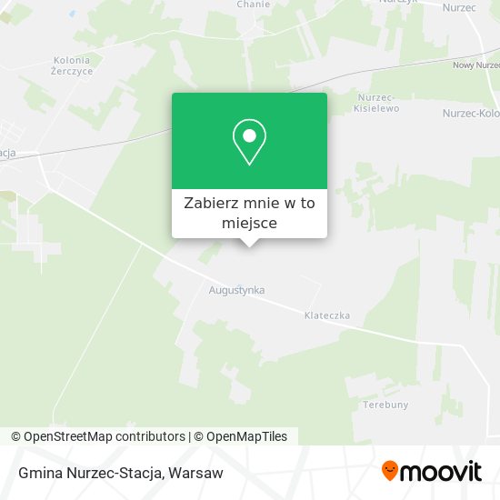 Mapa Gmina Nurzec-Stacja