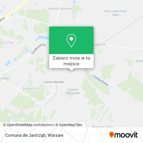 Mapa Comuna de Jastrząb