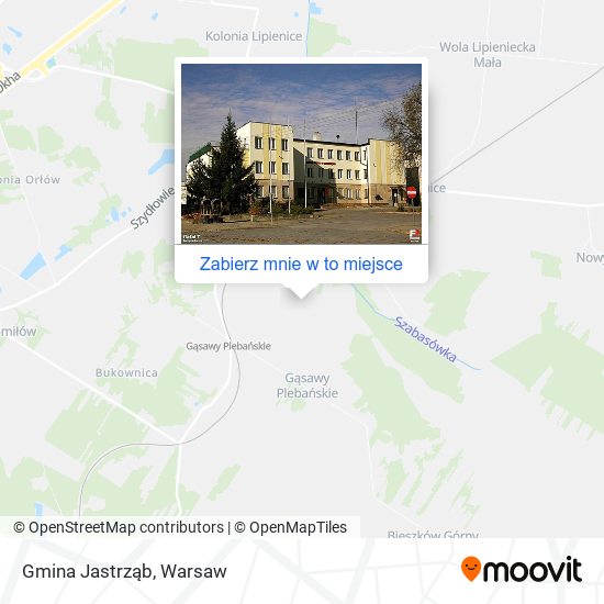 Mapa Gmina Jastrząb